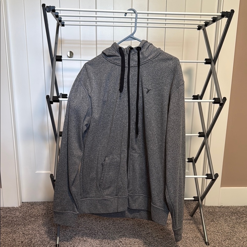 Old Navy Charcoal Zip-Up Sweater